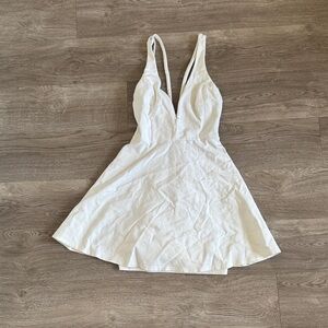 Lulu's White Backless Dress